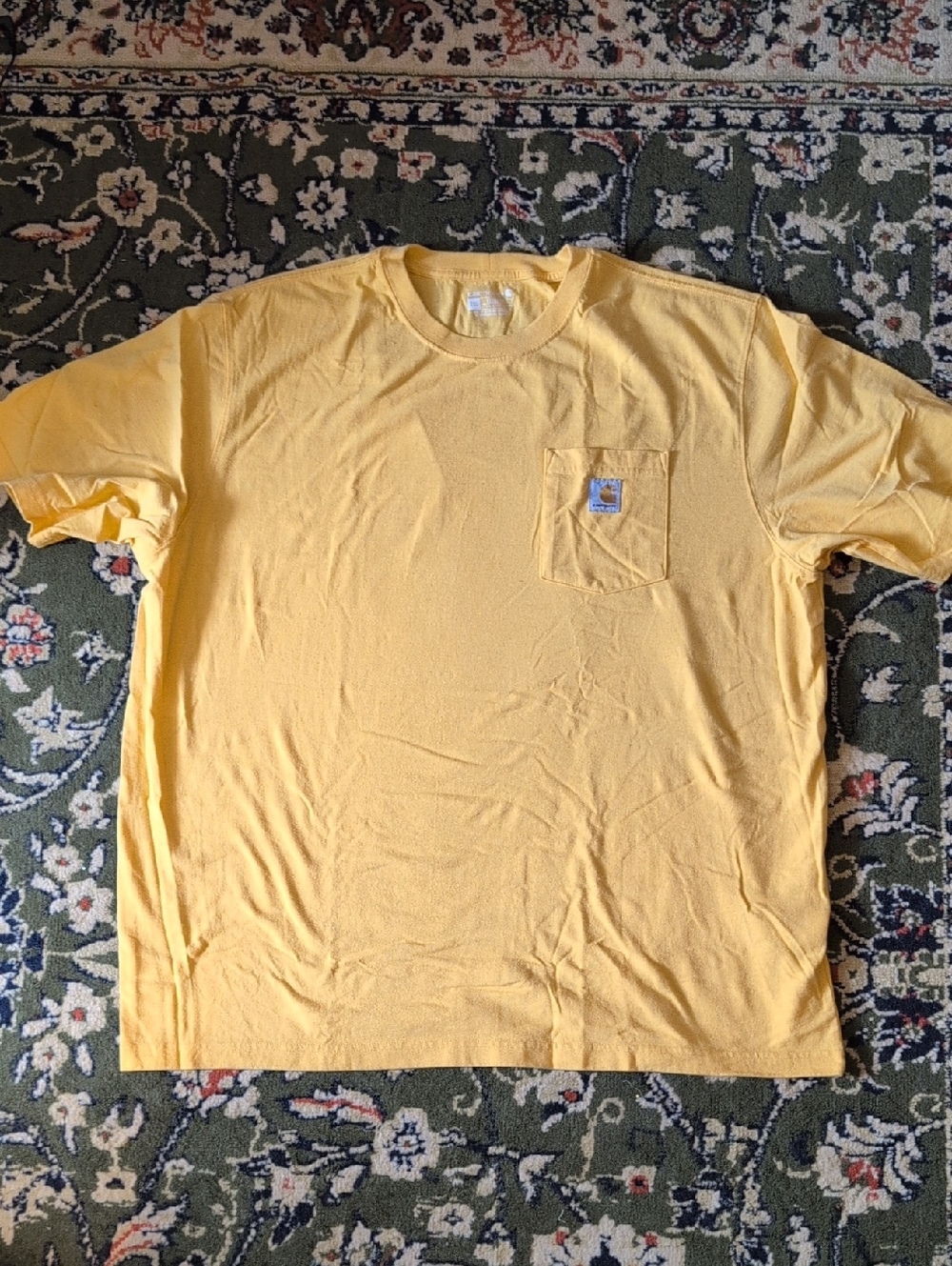 Carhartt Men’s Loose Fit Yellow Pocket Tee - XXL